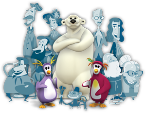 Tickles, Furnace, Ruby and our Cast of Animated Characters