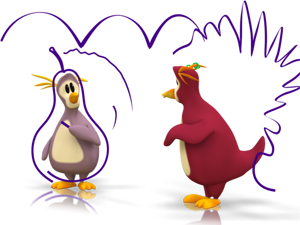 Tickles and Ruby Explore Lines